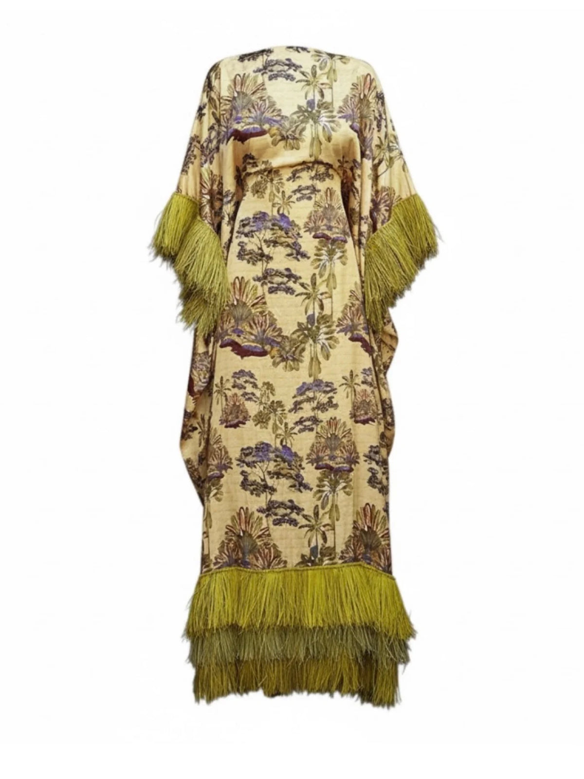 Abeni Raffia Dress - Mustard