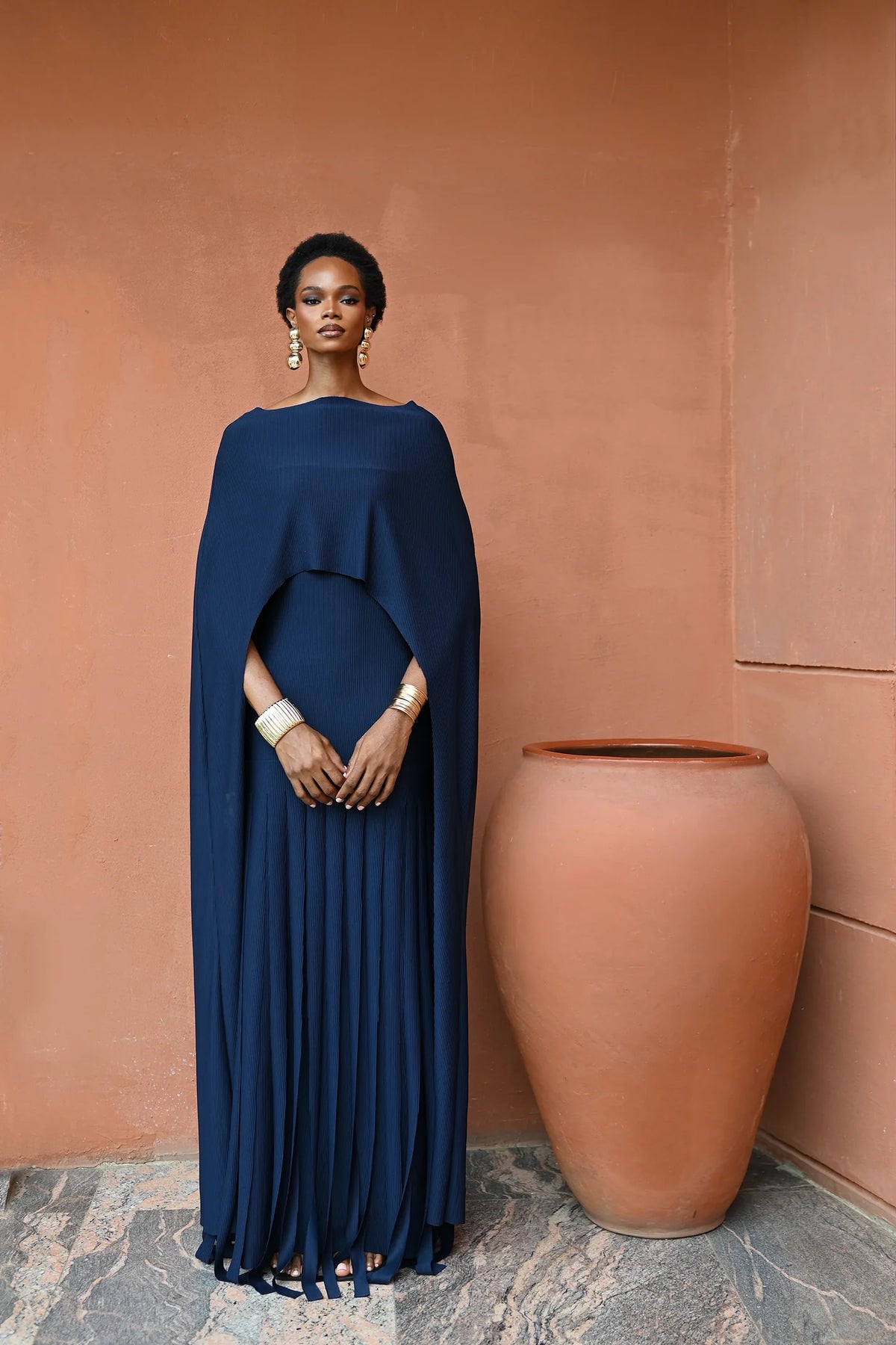 Ayla Cape - Navy