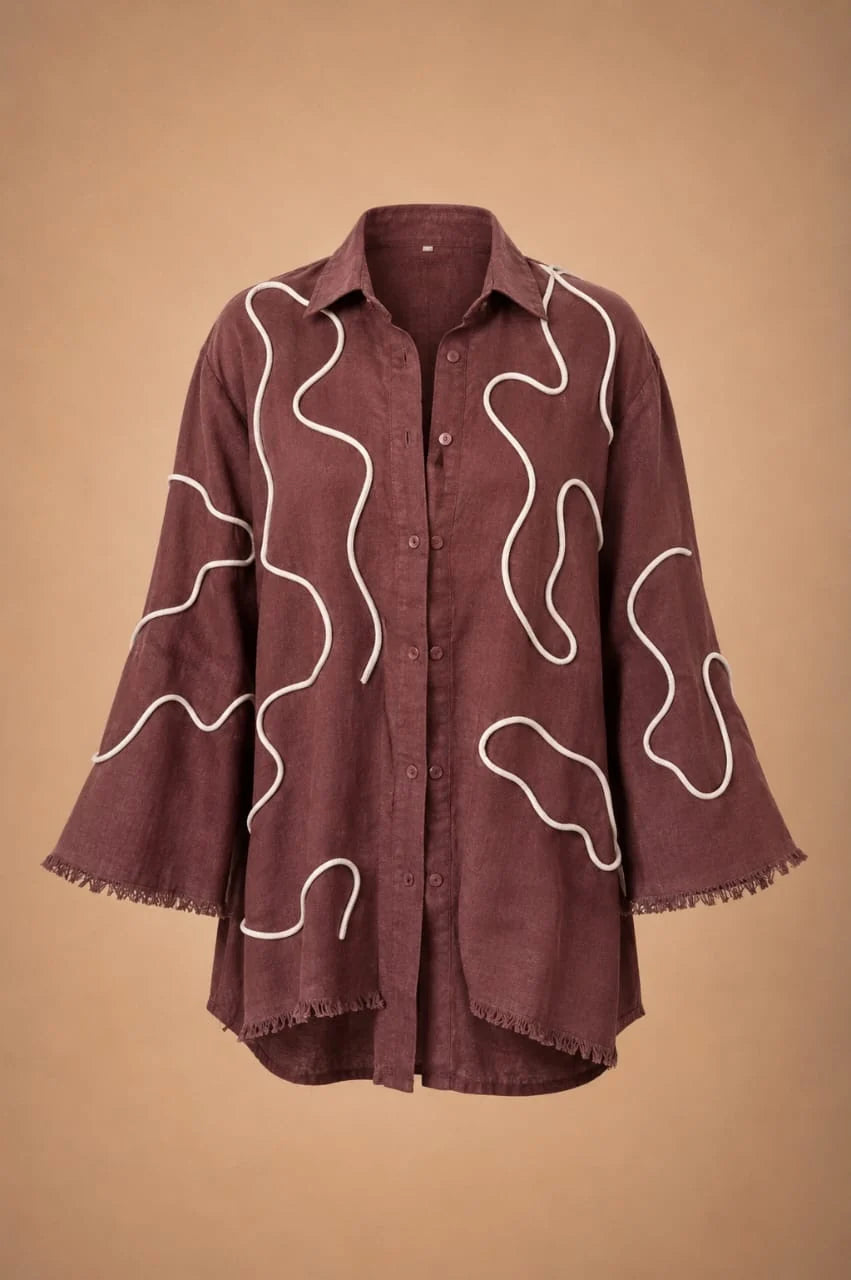 Imoh Shirt - Burgundy