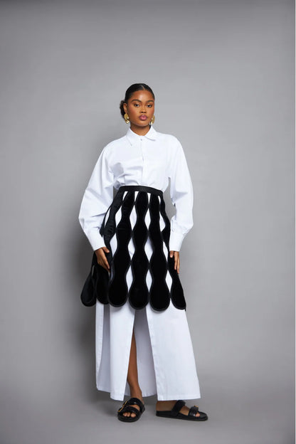 Shana Black Apron