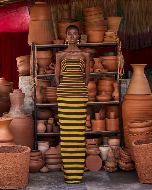 Mowa Asoke Dress (Gold)