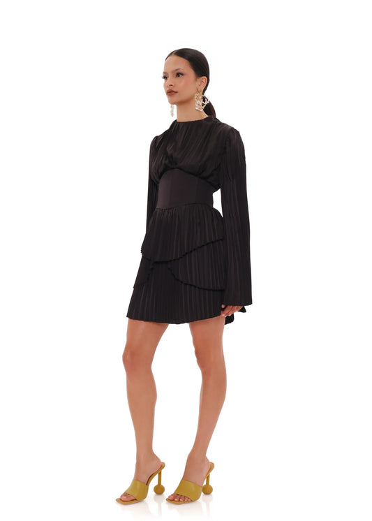 Lenti Pleated Mini Dress