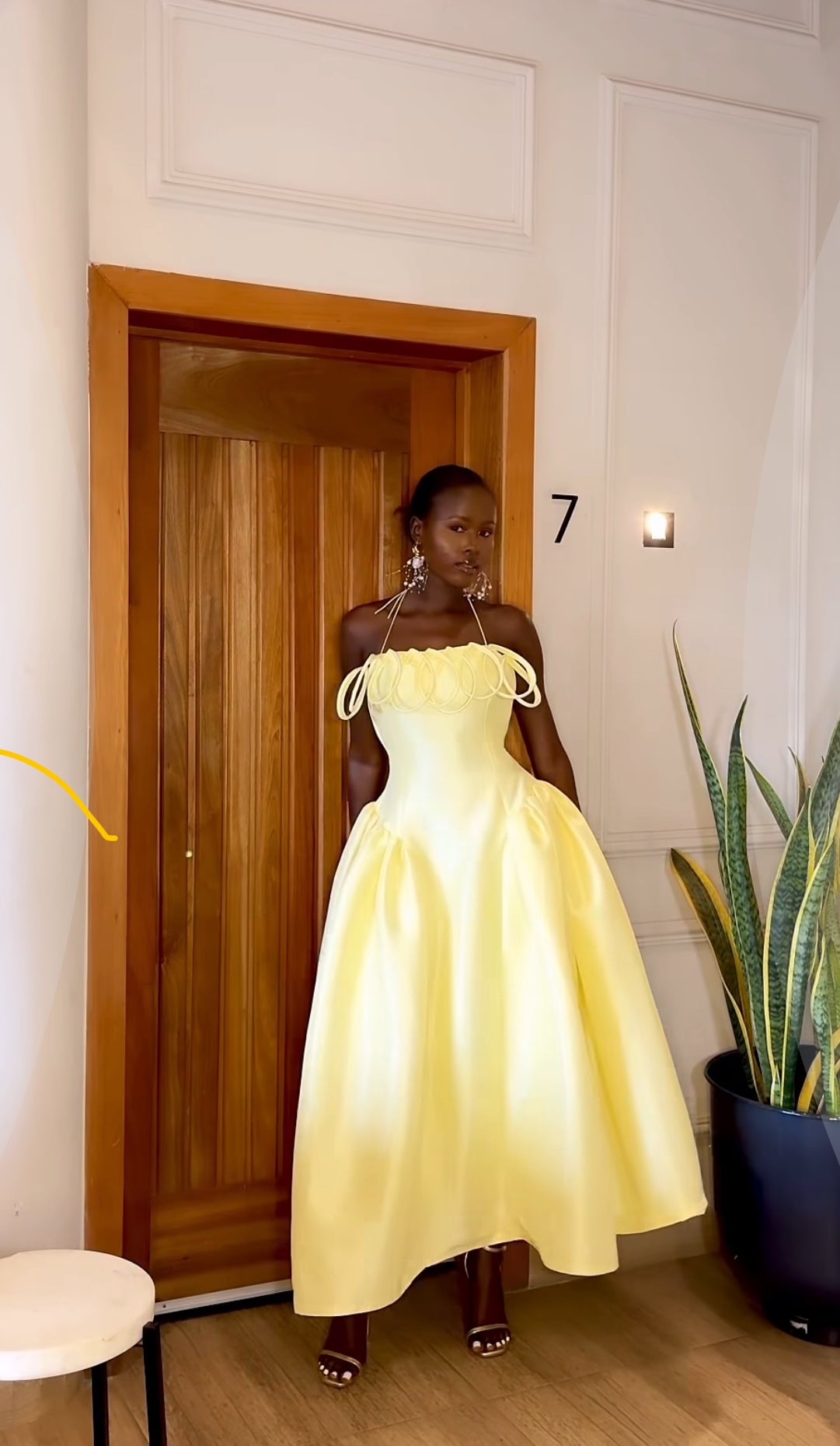 Meraki Midi Dress - Butter