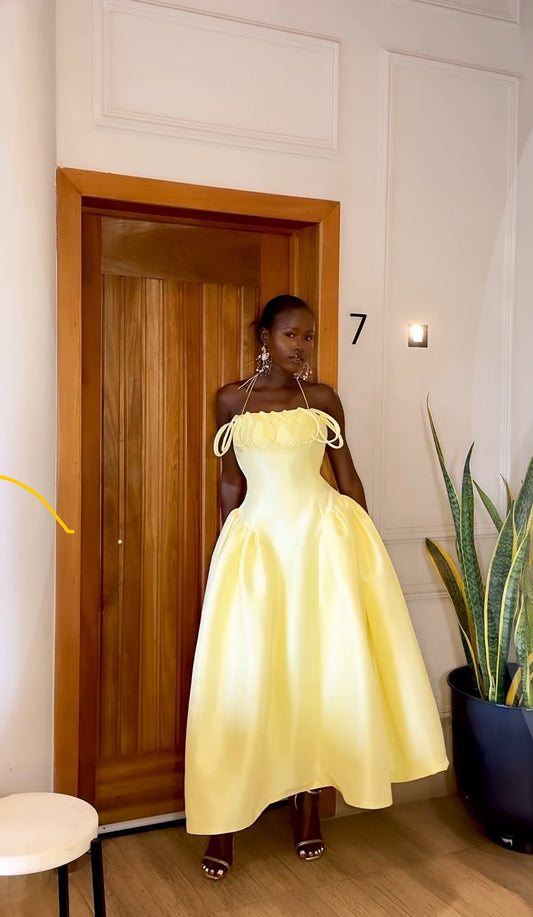 Meraki Midi Dress - Butter