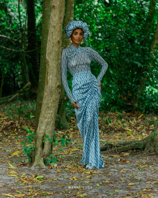 Benaya Skirt Anagram (Grey)